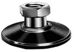 Jergens - 6600 Lb. Load Capacity, 5/8-11 Thread, 1-1/8" Overall Length, Steel Stud, Tapped Pivotal - 2 Inch Stud Length, mm Base Diameter, Steel Pad - Industrial Tool & Supply