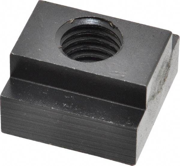 Jergens - 5/8-11 Blind Tapped T Slot Nut - 3/4" Slot Width, 1-1/4 x 15/32" Base Width x Height, 1-1/4 x 3/4" OAL x Height - Industrial Tool & Supply