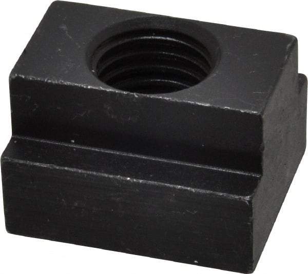 Jergens - 3/4-10 Blind Tapped T Slot Nut - 13/16" Slot Width, 1-1/4 x 9/16" Base Width x Height, 1-1/2 x 1" OAL x Height - Industrial Tool & Supply