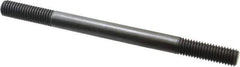 Jergens - 1/2-13 7" OAL Equal Double Threaded Stud - Alloy Steel, Black Oxide Finish, 1-1/2" Equal Thread Length - Industrial Tool & Supply