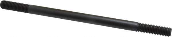 Jergens - 1/2-13 9" OAL Equal Double Threaded Stud - Alloy Steel, Black Oxide Finish, 1-1/2" Equal Thread Length - Industrial Tool & Supply