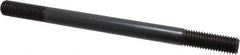Jergens - 5/8-11 9" OAL Equal Double Threaded Stud - Alloy Steel, Black Oxide Finish, 1-3/4" Equal Thread Length - Industrial Tool & Supply