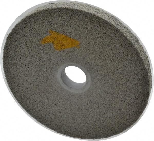 3M - 6" Diam, 1/2" Face Width, 1" Center Hole, Fine Grade, Silicon Carbide Deburring Wheel - Convolute, Hard Density 9 Grade, 6,000 RPM - Industrial Tool & Supply