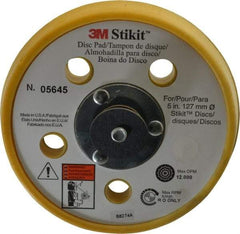 3M - 5" Diam Adhesive/PSA Disc Backing Pad - Soft Density, 12,000 RPM - Industrial Tool & Supply