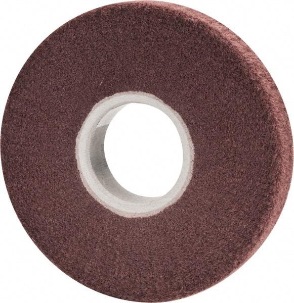 3M - 6" Diam Aluminum Oxide Finishing Flap Wheel - 2" Hole, 1" Wide, Density 5, Nonwoven, Very Fine Grade, 3,400 Max RPM - Industrial Tool & Supply
