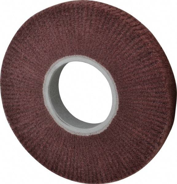 3M - 8" Diam Aluminum Oxide Finishing Flap Wheel - 3" Hole, 1" Wide, Density 5, Nonwoven, Fine Grade, 3,200 Max RPM - Industrial Tool & Supply