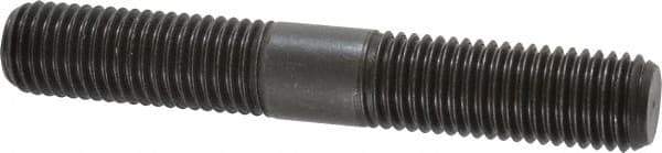 Jergens - 3/4-10 5" OAL Equal Double Threaded Stud - Alloy Steel, Black Oxide Finish, 1-15/16" Equal Thread Length - Industrial Tool & Supply