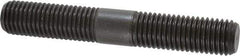 Jergens - 3/4-10 5" OAL Equal Double Threaded Stud - Alloy Steel, Black Oxide Finish, 1-15/16" Equal Thread Length - Industrial Tool & Supply
