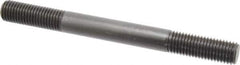 Jergens - 3/4-10 8" OAL Equal Double Threaded Stud - Alloy Steel, Black Oxide Finish, 2" Equal Thread Length - Industrial Tool & Supply