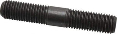 Jergens - 7/8-9 5" OAL Equal Double Threaded Stud - Alloy Steel, Black Oxide Finish, 1-29/32" Equal Thread Length - Industrial Tool & Supply