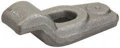 Made in USA - 4" OAL x 1-5/8" Overall Width x 1-7/16" Overall Height, Gooseneck Clamp - Grade ASTM A521, Class CA Carbon Steel, 3/8" Nose Height x 1-3/16" Nose Width, 15/16" Slot Len x 11/16" Slot Width, 3/4" Neck Len - Industrial Tool & Supply