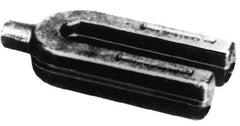 Jergens - 2-3/4" Wide x 1-1/4" High, Forged Steel, U Shaped Strap Clamp - 7/8" Stud, 7-1/2" Travel, 10" OAL, 15/16" Slot Width - Industrial Tool & Supply