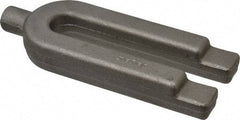 Jergens - 2" Wide x 7/8" High, Forged Steel, U Shaped Strap Clamp - 5/8" Stud, 4-1/4" Travel, 6" OAL, 11/16" Slot Width - Industrial Tool & Supply