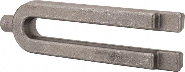 Jergens - 3-1/4" Wide x 1-3/8" High, Forged Steel, U Shaped Strap Clamp - 1" Stud, 9-1/8" Travel, 12" OAL, 1-1/16" Slot Width - Industrial Tool & Supply