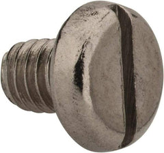 Value Collection - M4x0.70 Metric Coarse, 5mm Length Under Head Slotted Drive Machine Screw - Pan Head, Grade 18-8 & A2 Stainless Steel, Uncoated, Without Washer - Industrial Tool & Supply
