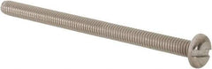 Value Collection - M4x0.70 Metric Coarse, 60mm Length Under Head Slotted Drive Machine Screw - Pan Head, Grade 18-8 & A2 Stainless Steel, Uncoated, Without Washer - Industrial Tool & Supply