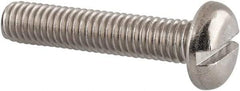 Value Collection - M6x1.00 Metric Coarse, 30mm Length Under Head Slotted Drive Machine Screw - Pan Head, Grade 18-8 & A2 Stainless Steel, Uncoated, Without Washer - Industrial Tool & Supply
