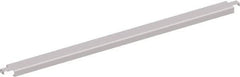 Interlake Mecalux - 3" Wide, 1-5/8" High, Open Shelving Double Flanged Crossbar - 48" Long, Use with Interlake Pallet Rack - Industrial Tool & Supply