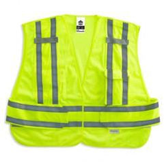 8244PSV 3XL+ LIME PUBLIC SAFETY VEST - Industrial Tool & Supply