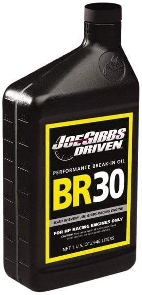 Joe Gibbs Driven Racing Oil - 1 Quart High Zinc Engine Break-In Oil - Grade 5W-30 - Industrial Tool & Supply