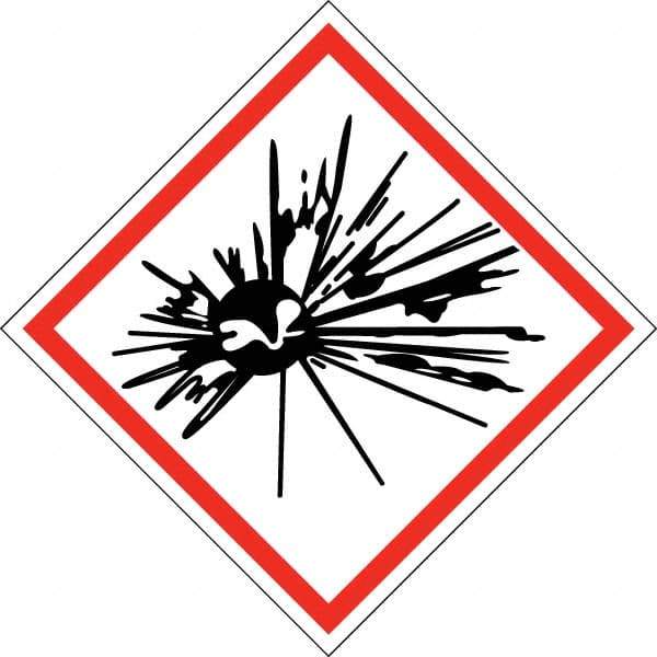 NMC - Blank GHS Shipping Labels - 2" High x 2" Wide - Industrial Tool & Supply