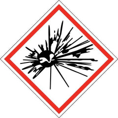 NMC - Blank GHS Shipping Labels - 2" High x 2" Wide - Industrial Tool & Supply