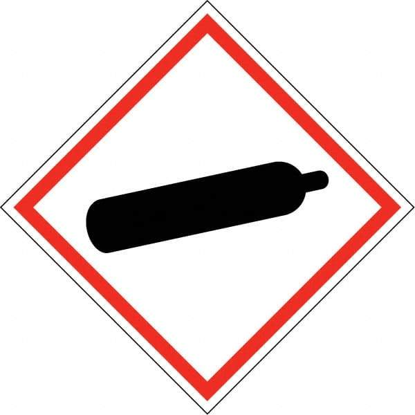 NMC - Blank GHS Shipping Labels - 4" High x 4" Wide - Industrial Tool & Supply