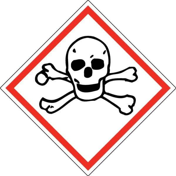 NMC - Blank GHS Shipping Labels - 4" High x 4" Wide - Industrial Tool & Supply