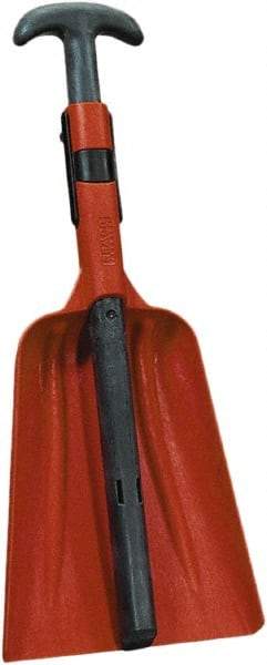 Remco - 12-3/8" High Square Plastic Shovel - 31" Long D-Grip Handle - Industrial Tool & Supply