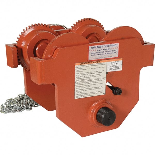 Vestil - Trolleys Type: Manual Load Capacity (Lb.): 8,000.000 - Industrial Tool & Supply