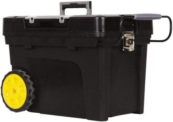 Stanley - Mobile Tool Chest - 14-15/32" Wide x 14-15/32" Deep x 16-3/4" High, Polypropylene Resin, Black - Industrial Tool & Supply
