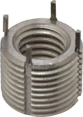 Jergens - 1/2-13 Internal, 3/4-16 External, UNC, 5/8" Insert Length, Heavy Duty Keylocking Thread Inserts - Stainless Steel, Passivated Finish, Grade 303, 2B Internal Class of Fit, 2A External Class of Fit, Use Tool 215-064706 - Industrial Tool & Supply