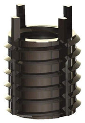 Jergens - M10x1.50 Internal, M14x1.50 External, Metric Coarse, 14mm Insert Length, Thin Wall Keylocking Thread Inserts - Stainless Steel, Passivated Finish, Grade 303, 6H Internal Class of Fit, 6G External Class of Fit, Use Tool 215-064755 - Industrial Tool & Supply