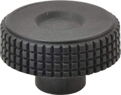 Elesa - 1.57" Head, Knurled Knob - Female Insert, Plastic - Industrial Tool & Supply
