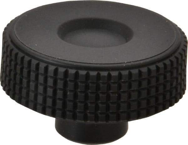 Elesa - 1.97" Head, Knurled Knob - Female Insert, Plastic - Industrial Tool & Supply