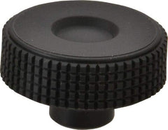 Elesa - 1.97" Head, Knurled Knob - Female Insert, Plastic - Industrial Tool & Supply