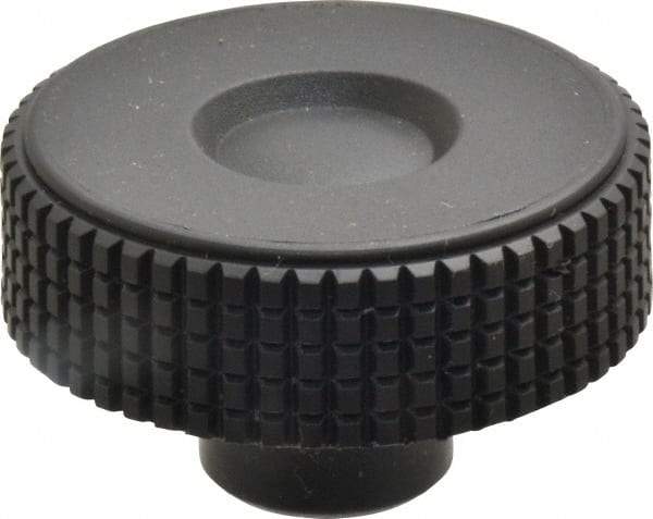 Elesa - 1.97" Head, Knurled Knob - Female Insert, Plastic - Industrial Tool & Supply