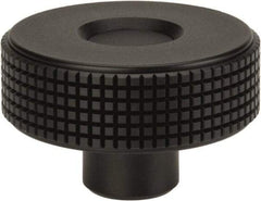 Elesa - 2.36" Head, Knurled Knob - Female Insert, Plastic - Industrial Tool & Supply