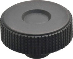 Elesa - 2.36" Head, Knurled Knob - Female Insert, Plastic - Industrial Tool & Supply