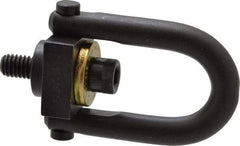 Jergens - 800 Lb Load Capacity Safety Engineered Center Pull Hoist Ring - 7 Ft/Lb Torque, 5/16 - 18 Thread, 4140 Alloy Steel, Black Oxide Finish - Industrial Tool & Supply