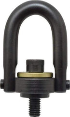Jergens - 4,000 Lb Load Capacity Safety Engineered Center Pull Hoist Ring - 60 Ft/Lb Torque, 5/8 - 11 Thread, 4140 Alloy Steel, Black Oxide Finish - Industrial Tool & Supply