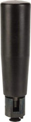 Elesa - M6x1.0 Stem, Revolving (Folding) Handwheel & Machine Handle - Technopolymer Cylindrical Handle, Steel Stem, 3.54" Handle Length, 4.48" OAL - Industrial Tool & Supply