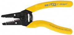 Ideal - 18 to 10 AWG Capacity Wire Stripper - 7" OAL, Cushion Grip Handle - Industrial Tool & Supply