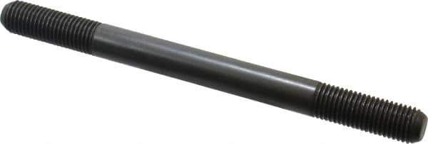 Jergens - M16x2.0 200mm OAL Equal Double Threaded Stud - Alloy Steel, Black Oxide Finish, 47mm Equal Thread Length, Metric - Industrial Tool & Supply