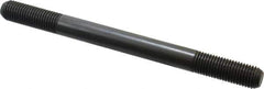 Jergens - M16x2.0 200mm OAL Equal Double Threaded Stud - Alloy Steel, Black Oxide Finish, 47mm Equal Thread Length, Metric - Industrial Tool & Supply