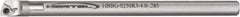 Hertel - 0.26" Min Bore Diam, 6" OAL, 3/16" Shank Diam, HBBG Indexable Boring Bar - 1-7/8" Max Bore Depth, WPGT Insert, Screw Holding Method - Industrial Tool & Supply