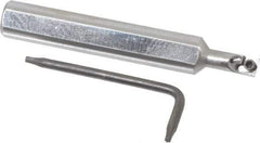 Hertel - 0.208" Min Bore Diam, 2-1/2" OAL, 3/8" Shank Diam, HBBC Indexable Boring Bar - 1/2" Max Bore Depth, CD.. Insert, Screw Holding Method - Industrial Tool & Supply