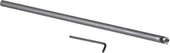 Hertel - 0.438" Min Bore Diam, 10" OAL, 3/8" Shank Diam, HBBQ Indexable Boring Bar - 3-3/4" Max Bore Depth, TPC.. Insert, Screw Holding Method - Industrial Tool & Supply