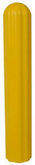 Eagle - 10" Deep x 57" High, 8" Bumper Post Sleeve - Yellow, High Density Polyethylene, 9 Lb, Ribbed Surface - Industrial Tool & Supply