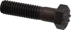 Fairlane - Serrated Tooth, 3/8-16, 1-1/2" Shank Length, 1-1/8" Thread Length, Black Oxide Finish, Hex Head, Adjustable Positioning Gripper - 1/2" Pad Diam, 9/16" Hex, 9/32" Head Height, Fine Tooth Grade - Industrial Tool & Supply